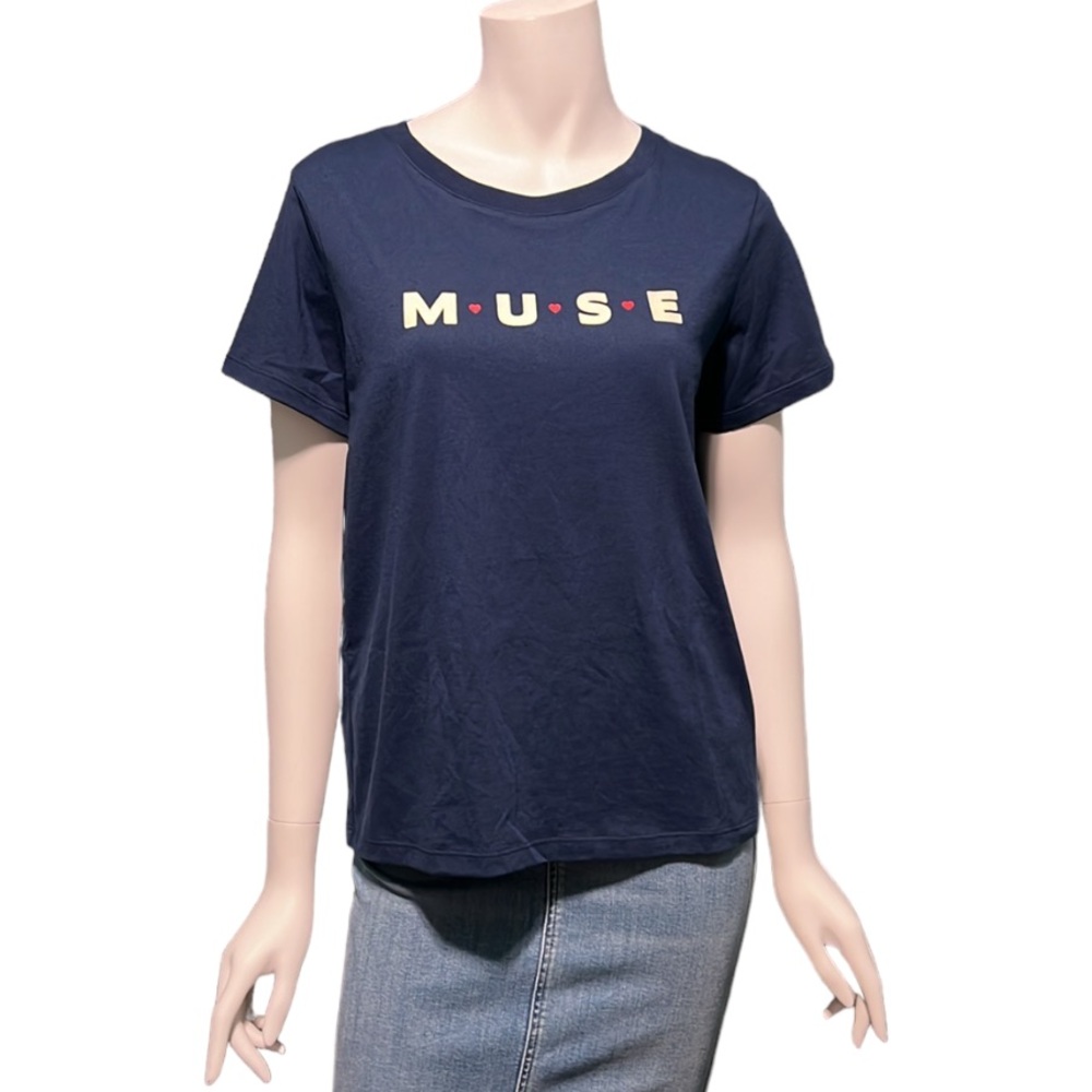 NWT South Parade Blue MUSE Graphic TShirt Small